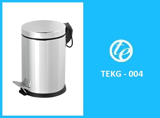 krom pedallı çöp kovası 20 litre